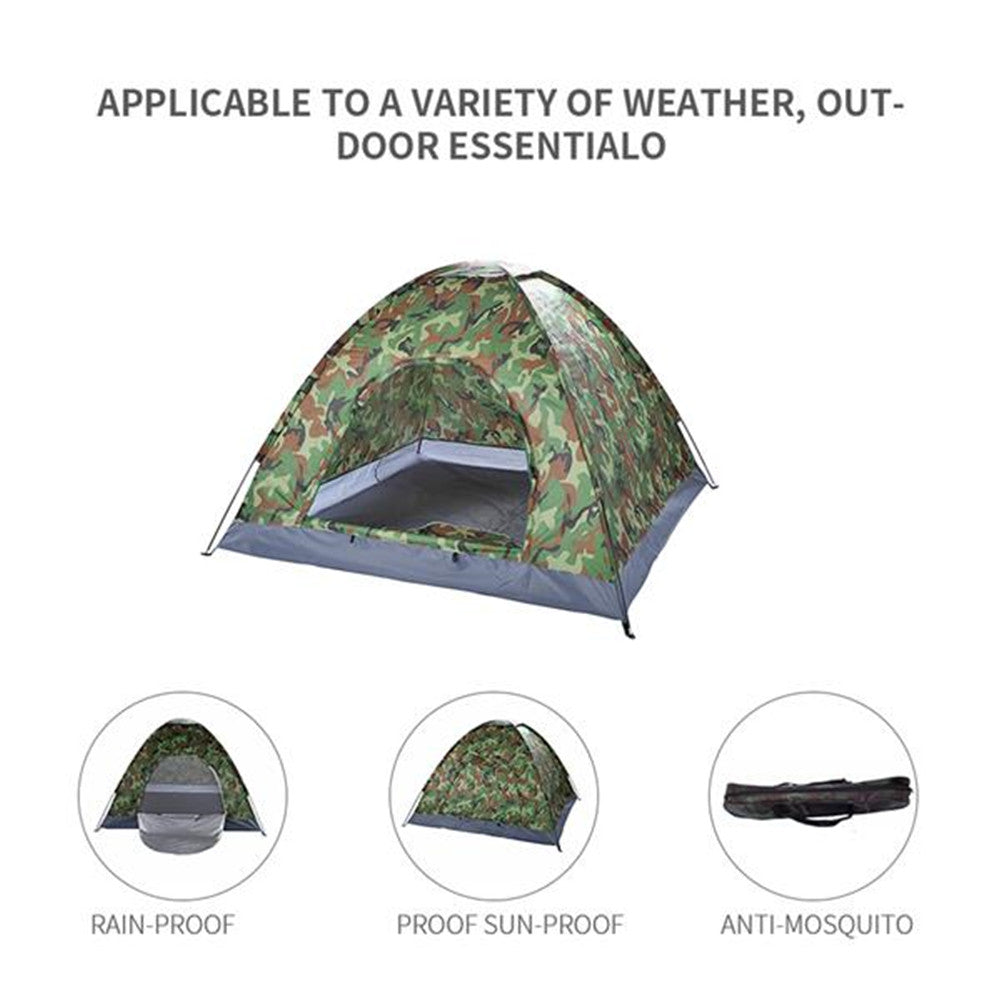 THBOXES Waterproof Camping Tent 3-4 Person Tents Camouflage
