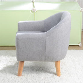 ALICIAN Children Sofa with Detachable Cushion Household Living Room Grey