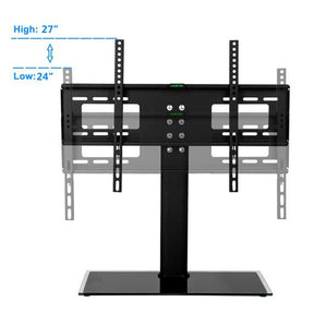 RONSHIN TV Stand 32-55 Inches Desktop Single-column 3 Levels Black