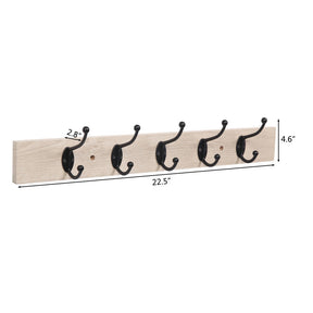RONSHIN FY21 Wall-mounted Holder with 5 Hooks