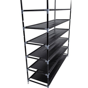 RONSHIN 10 Tiers Shoe Rack Storage Cabinet for 50 Pairs Black