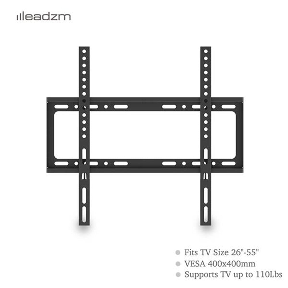 RONSHIN TV Stand 26-55 Inches Desktop Single-column 3 Levels Black