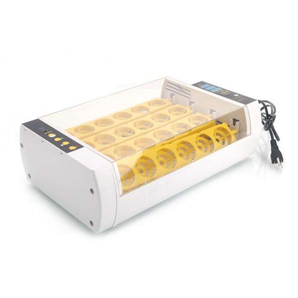 DISHYKOOKER Poultry Automatic Incubator for 24 Eggs with Single Power Supply White