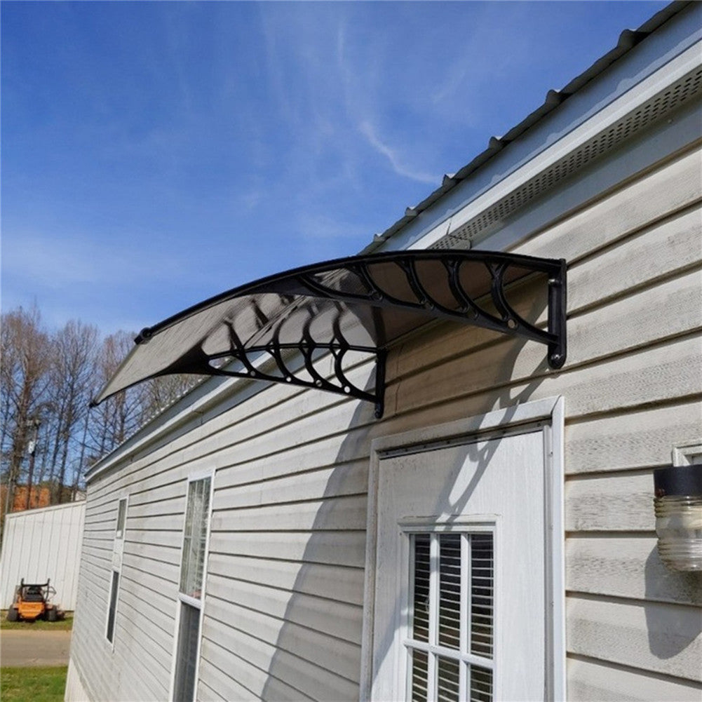 RONSHIN Eaves Canopy 100*100 Roof Canopy Mini Rain Sun Shelter for Household Door Window