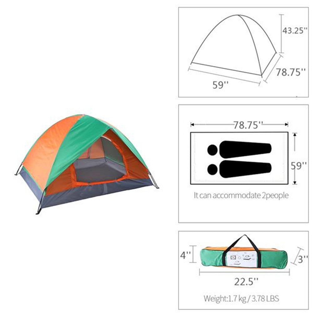 THBOXES Double-door Double-layer Folding Tent