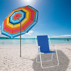 ALICIAN Beach Chair Outdoor Beach 48.5*44*75cm Blue