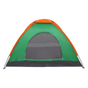 THBOXES 2 Person Tent Windproof Double Door Single Layer Camping Tent Green