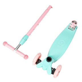 YIWA Toddlers Scooter Non-foldable 3-speed Adjustment Scooter Blue Pink