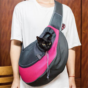 BEESCLOVER Pet Travel Bag Sling Backpack Travel Tote Single Shoulder Bag for Dogs Cats