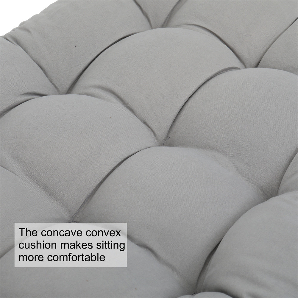 RONSHIN Folding Chair Cushion Portable Comfortable 124x48x8cm Grey