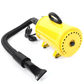 BEESCLOVER 2800W Pet Hair Dryer Frequency Conversion Blower for Dog Yellow