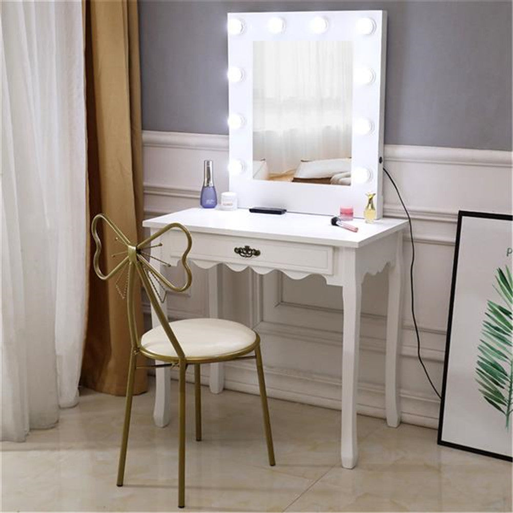 ALICIAN Vanity Chair Boudoir Makeup Dressing Seat White
