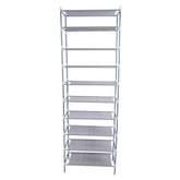 RONSHIN 10 Tiers Shoe Rack Simple Assembly 30 Pairs Shoes Capacity Grey