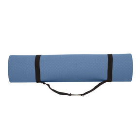 DSSTYLES TPE Yoga Mat 183*61*6cm Non-slip Gym Pad Navy Blue