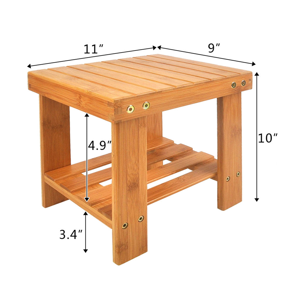 ALICIAN Children Stool Step Stool for Kids Household Seat Wood Color