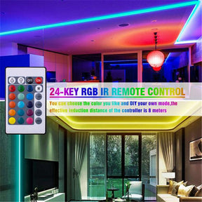 REDCOLOURFUL 10m 300leds RGB Strip Light 24 keys WIFI Controller