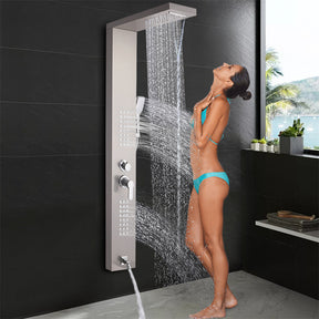 RONSHIN 1.5m Shower Screen Five Water Outlet Modes Stainless Steel Silver