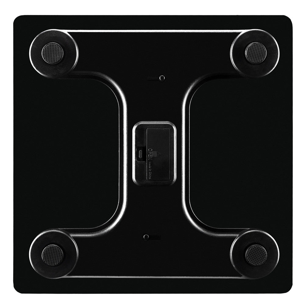 DSSTYLES Weight Scale 180kg 6mm Thickness Square 28*28cm Black