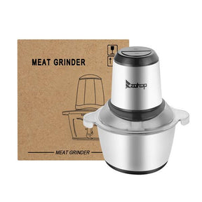 ZOKOP 2L Electric Meat Grinder Stainless Steel Sausage Maker Silver