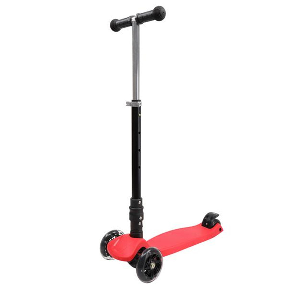 YIWA 3-wheeled Toddler Kids Scooter Foldable Height Adjustable Red