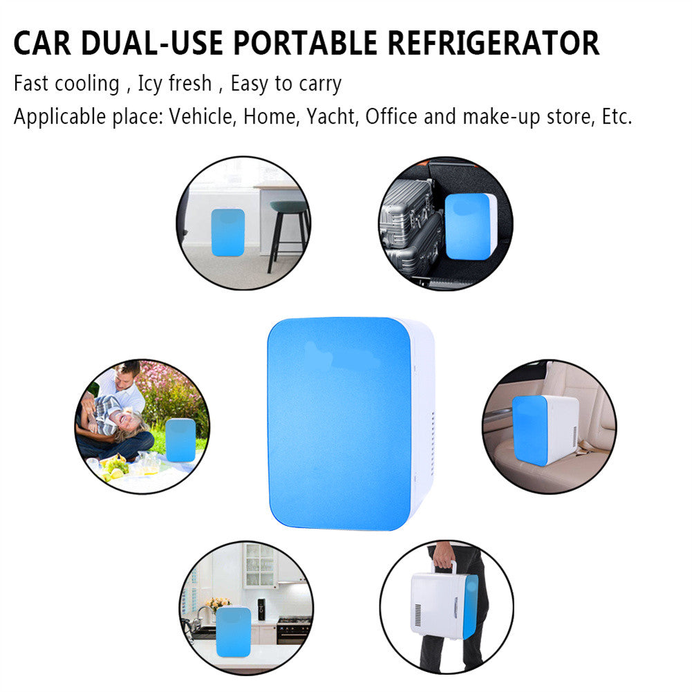 ZOKOP 6L Mini Fridge Cooler Warmer Electric Portable Car Refrigerator Blue