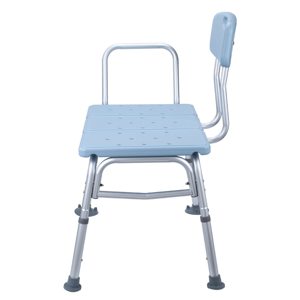 ALICIAN Bathroom Safety Shower Chair 10-level Height Adjustable Blue