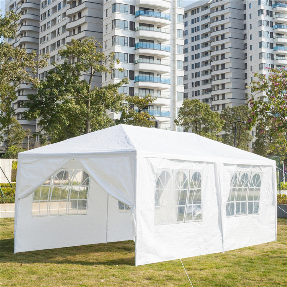 THBOXES 3x6m 6-sided 2 Doors Spiral Tube Pergola Waterproof Tent for Household Wedding Party