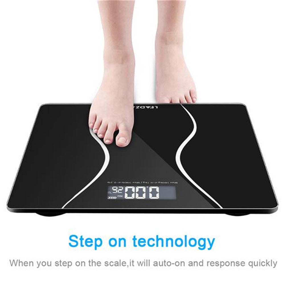 DSSTYLES Personal Scale Weight Management Scales 180kg/0.1kg Black