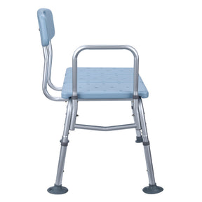 ALICIAN Bathroom Safety Shower Chair 10-level Height Adjustable Blue