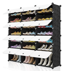 RONSHIN Portable Shoe Rack Organizer 7-tier Shelf Storage Cabinet Stand