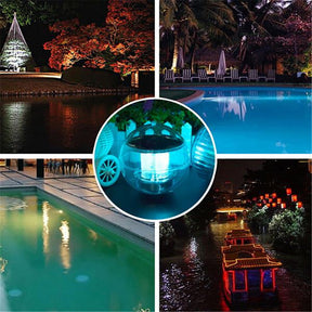 REDCOLOURFUL Solar Floating Pool Lights Waterproof Pond Light