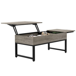 IDEALHOUSE Lift Top Coffee Table with Hidden Storage - Grey