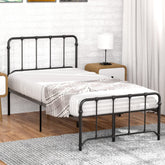 IDEALHOUSE Twin Size Metal Bed Frame Platform Bed