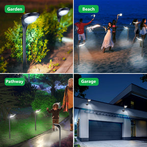 LITAKE 4 PACK Solar Landscape Path Lights LED Garden Spotlight Lights