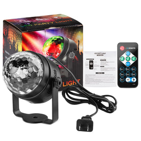 LITAKE 1PC UV Black Light 6W LED Disco Ball Party Lights