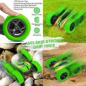 THINKMAX 2Pack RC Stunt Car Watch Gesture Sensor Car (Blue+Green)