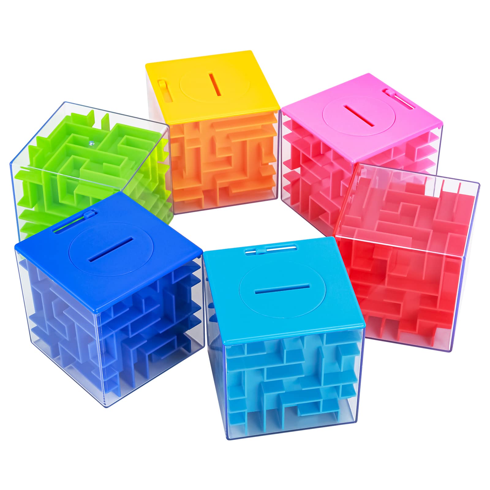THINKMAX 6Pcs Money Maze Puzzle Box for Kids and Adults