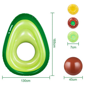 THINKMAX Giant Inflatable Avocado Pool Float Swimming Party Toy