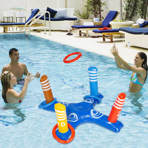 THINKMAX 9PCS PVC Inflatable Pool Fighting Float Row Toys