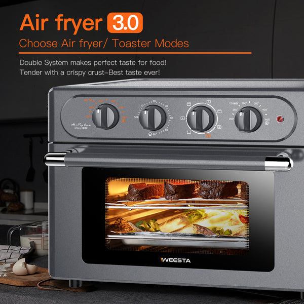 WEESTA 23L Air Fryer Toaster Oven 7-In-1 Convection Oven Airfryer Kitchen Appliances